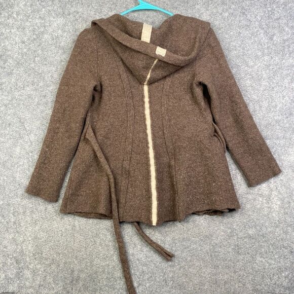 Anthropologie Brown Hooded Cardigan - Picture 12 of 12